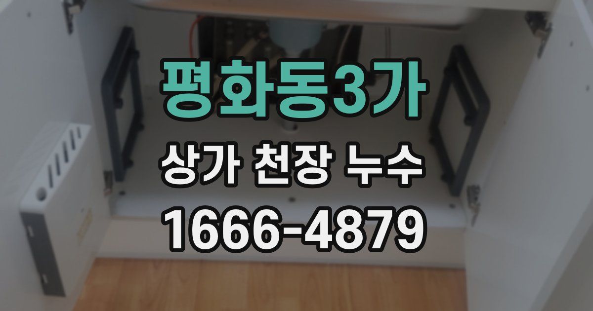 평화동3가 상가 천장 누수