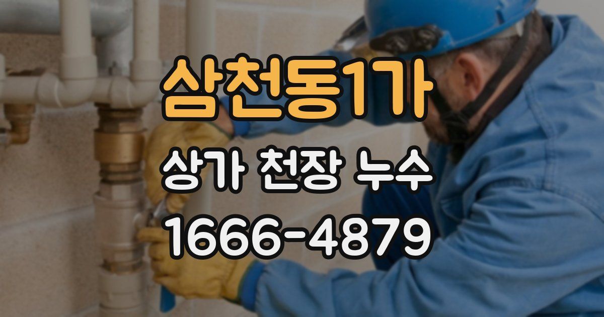 삼천동1가 상가 천장 누수
