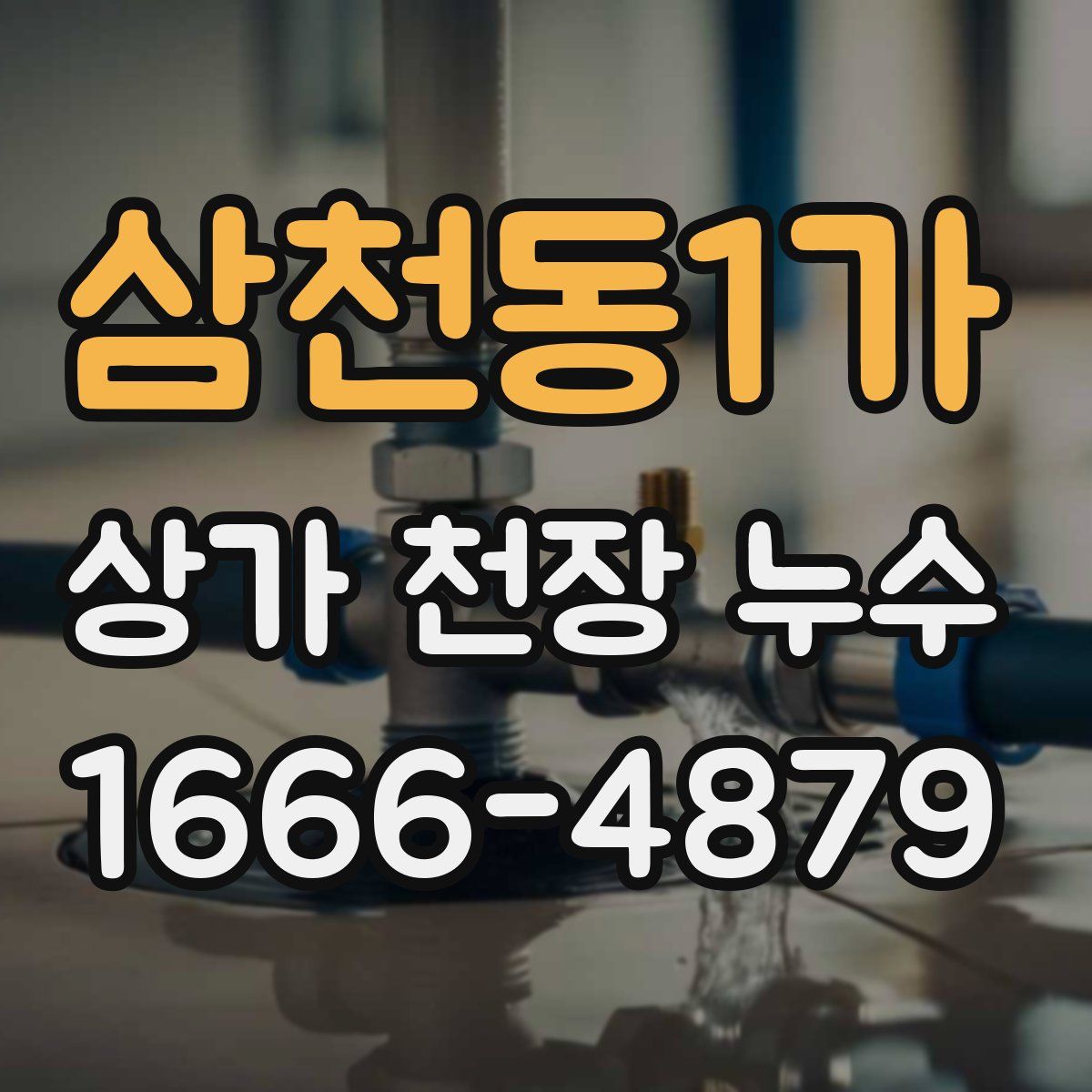 삼천동1가 상가 천장 누수