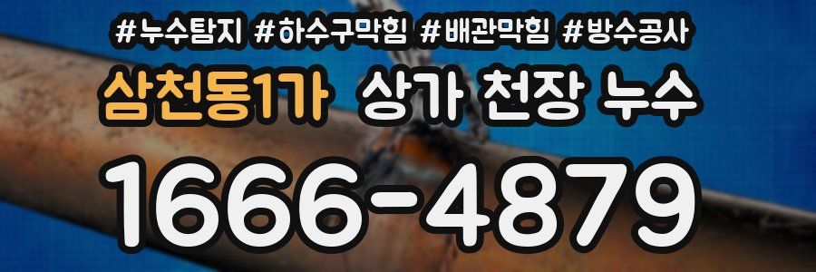 삼천동1가 상가 천장 누수