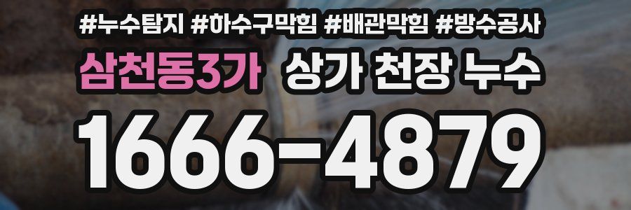 삼천동3가 상가 천장 누수