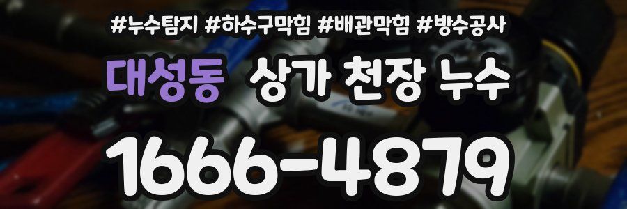 대성동 상가 천장 누수