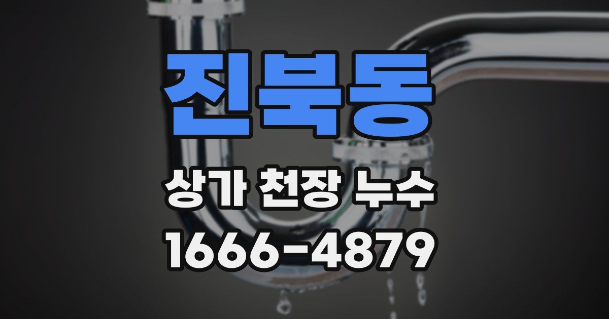 진북동 상가 천장 누수