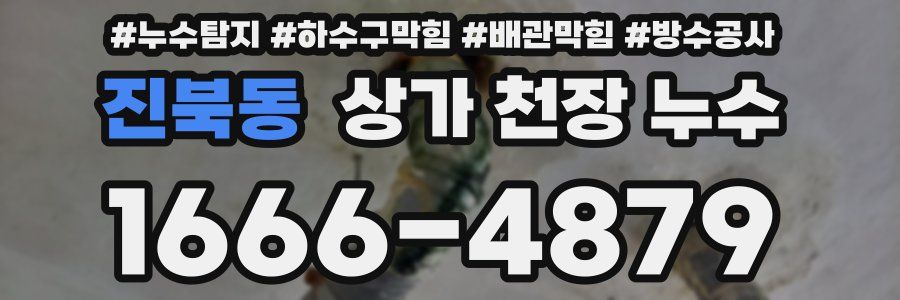 진북동 상가 천장 누수