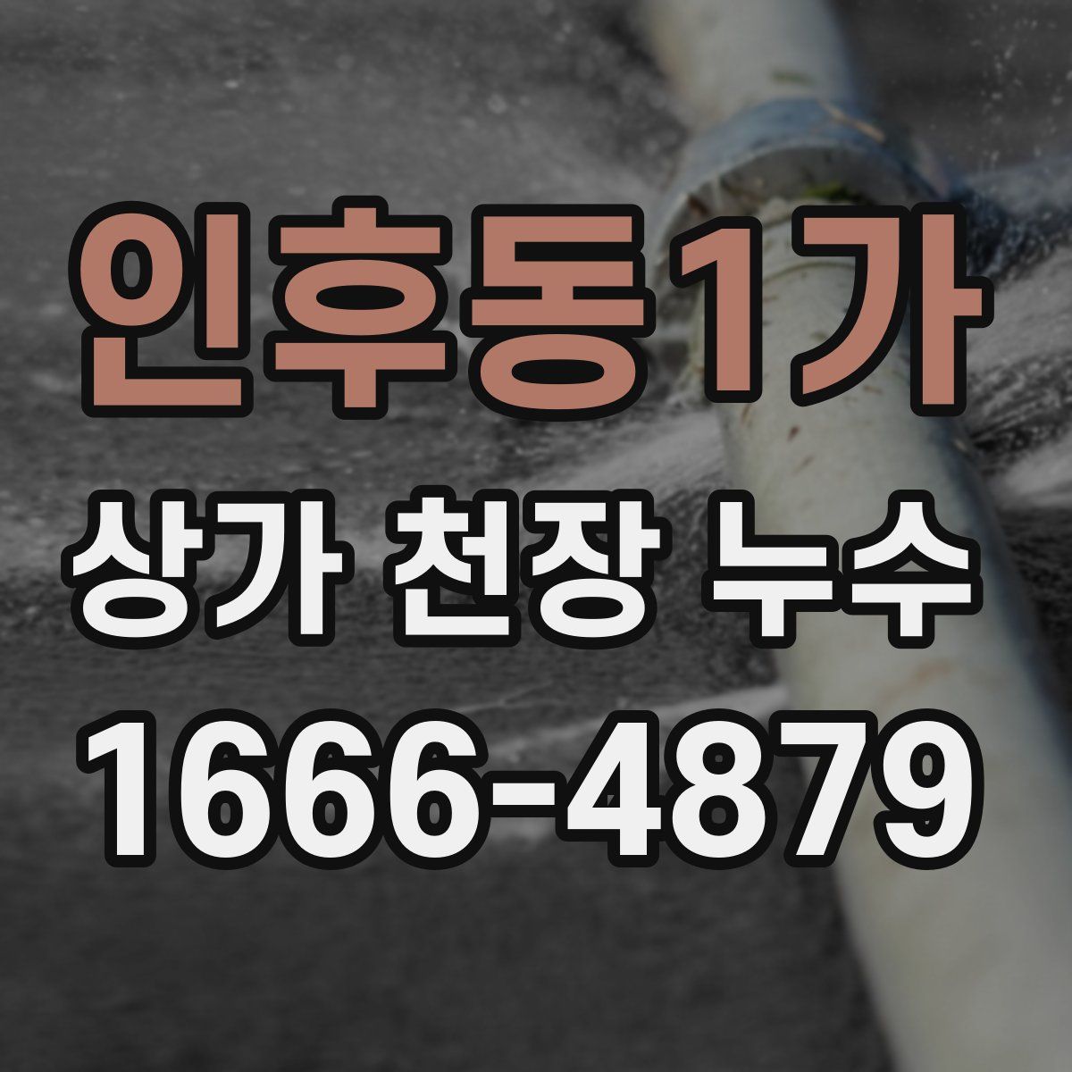 인후동1가 상가 천장 누수
