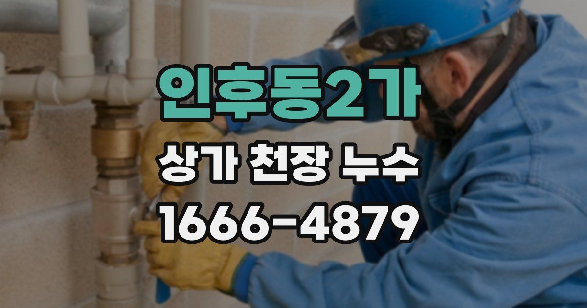 인후동2가 상가 천장 누수