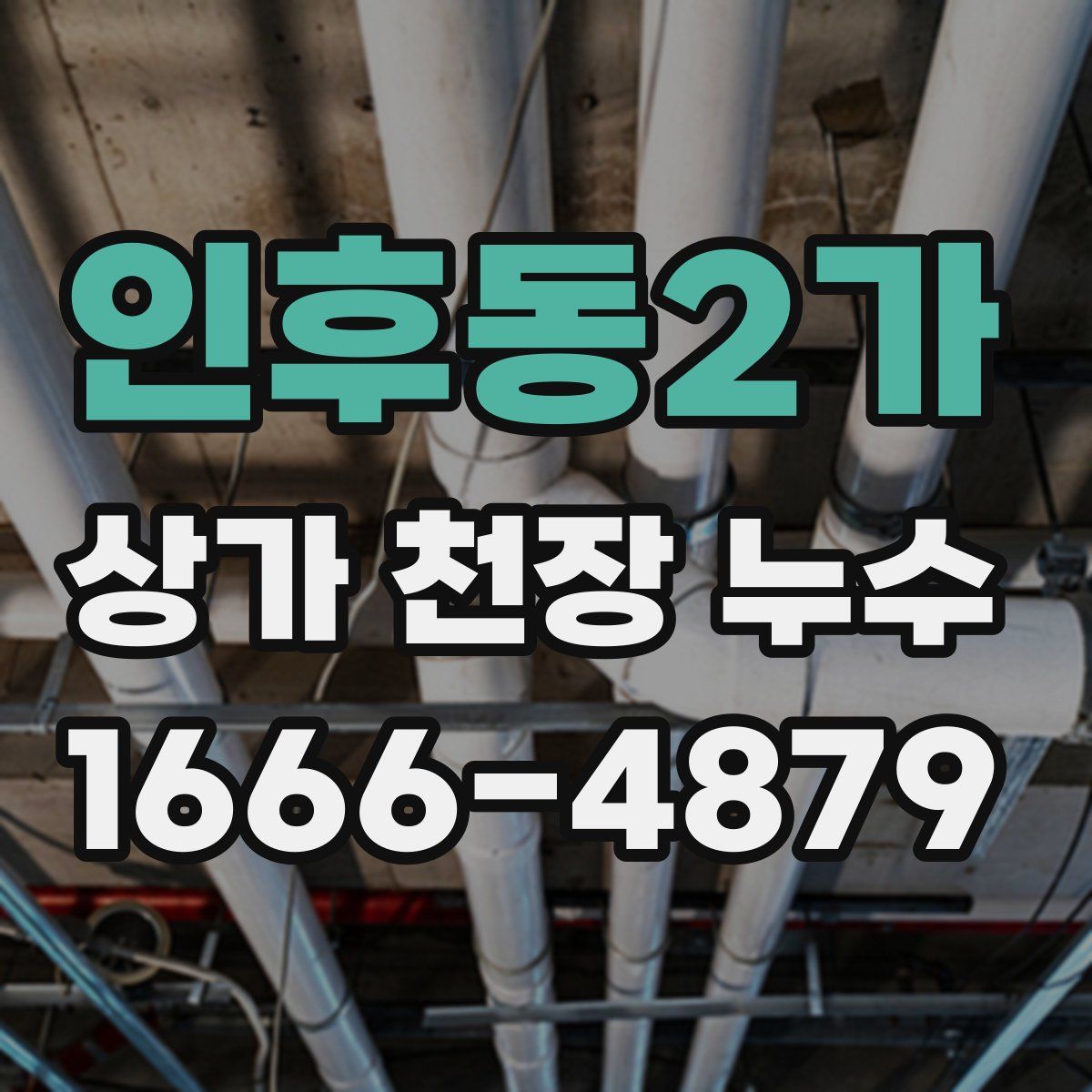 인후동2가 상가 천장 누수