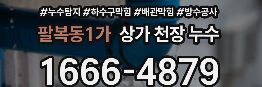 팔복동1가 상가 천장 누수