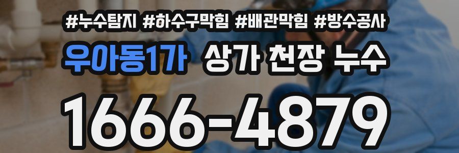 우아동1가 상가 천장 누수