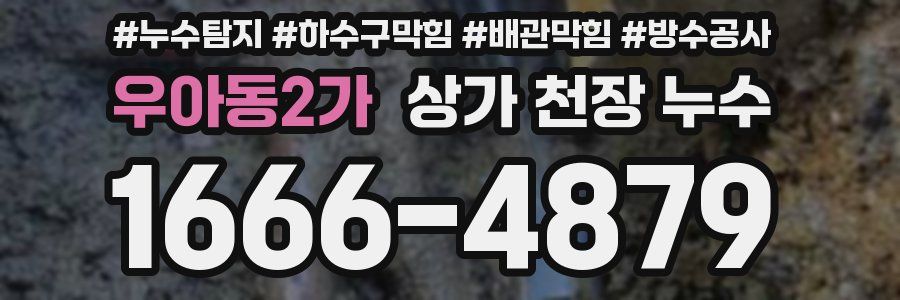 우아동2가 상가 천장 누수