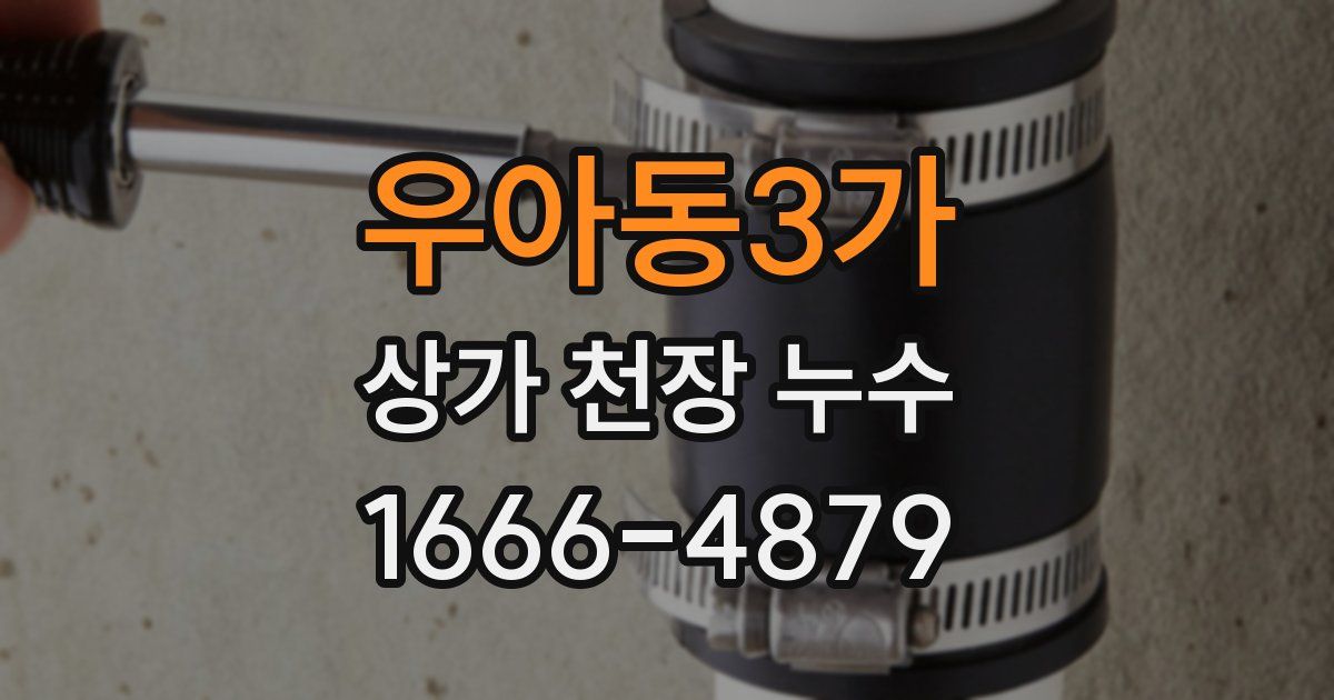 우아동3가 상가 천장 누수