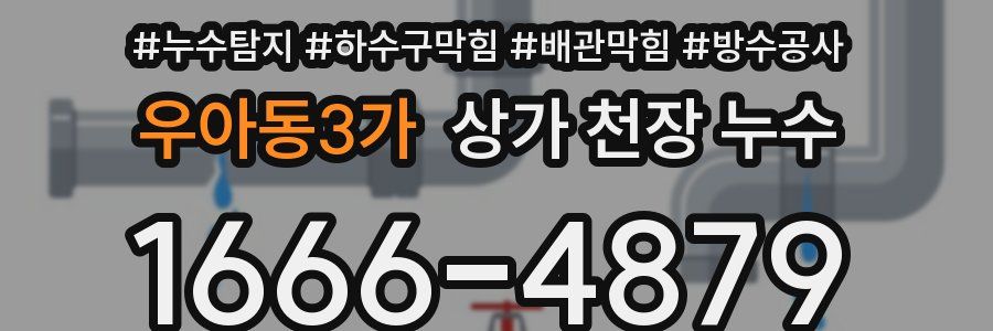 우아동3가 상가 천장 누수