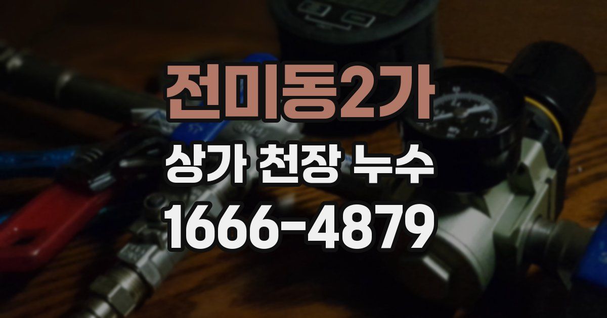전미동2가 상가 천장 누수