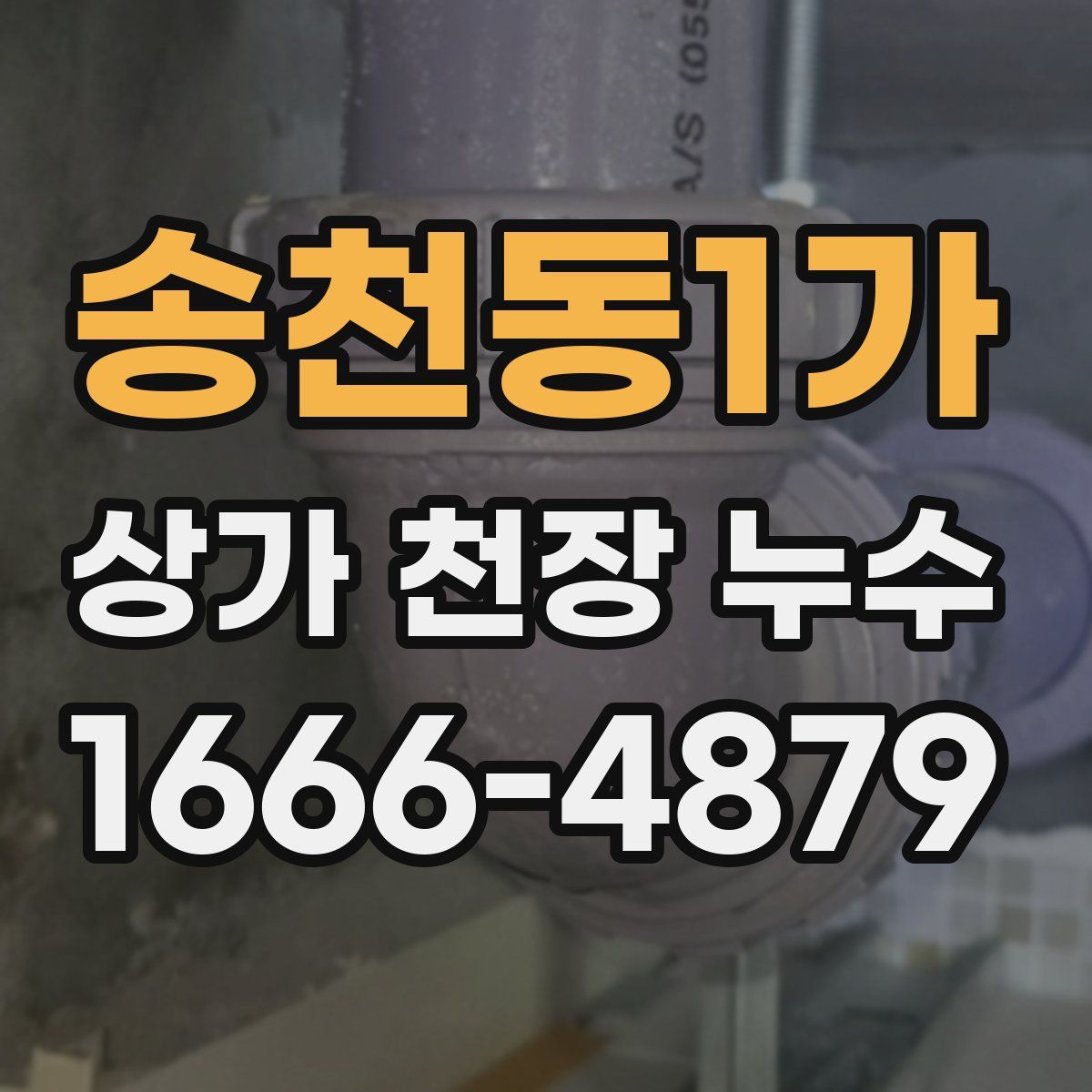 송천동1가 상가 천장 누수