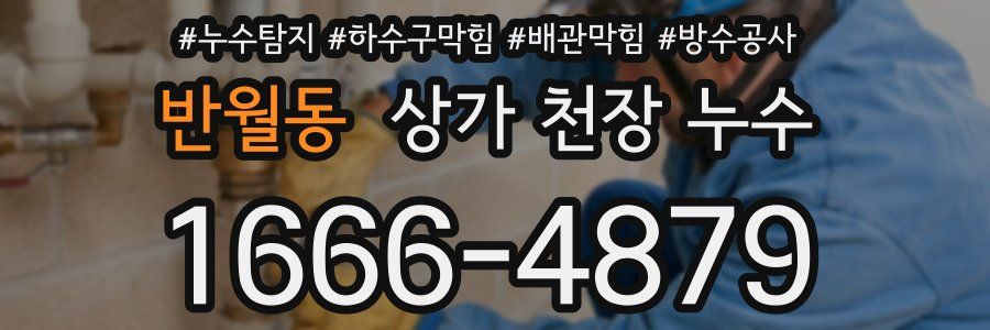 반월동 상가 천장 누수