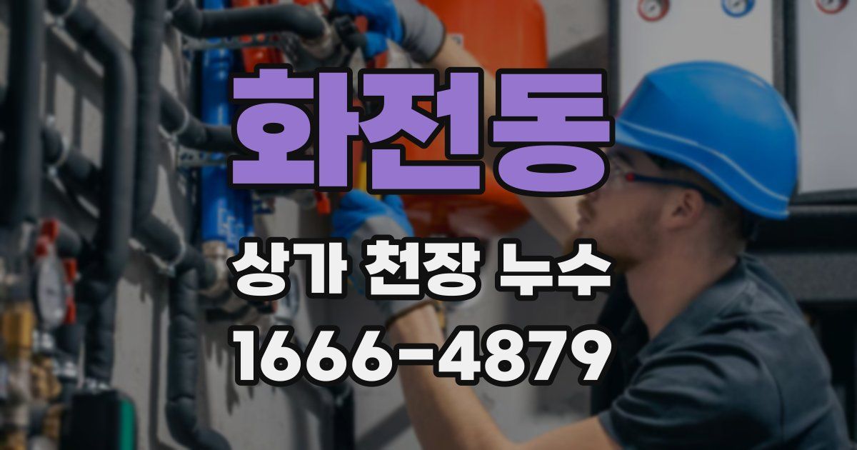 화전동 상가 천장 누수
