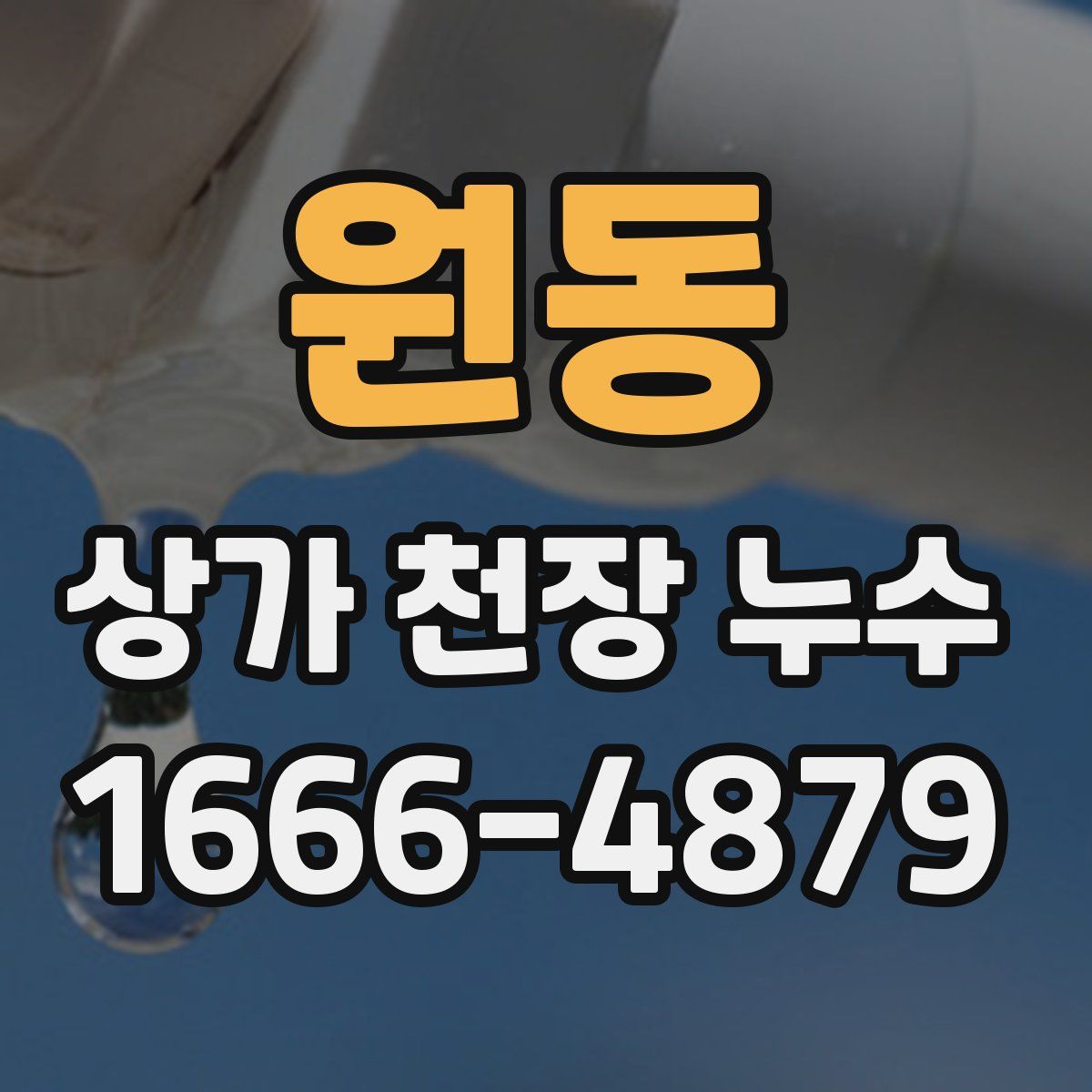 원동 상가 천장 누수
