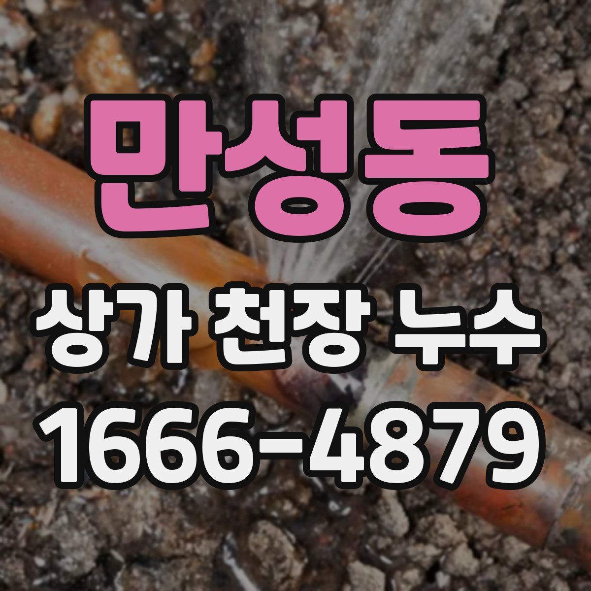 만성동 상가 천장 누수