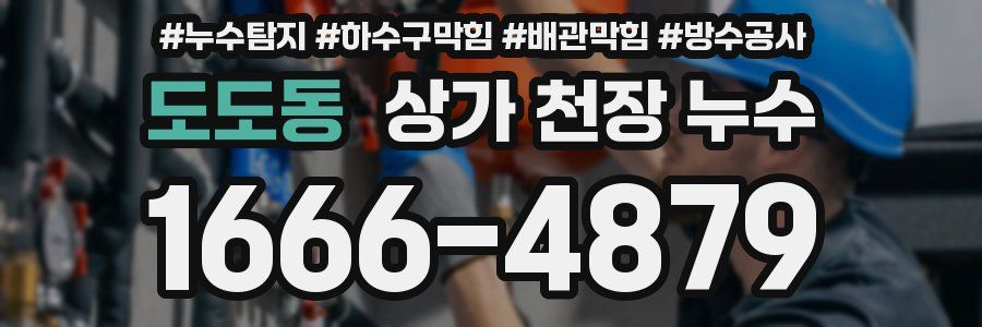 도도동 상가 천장 누수