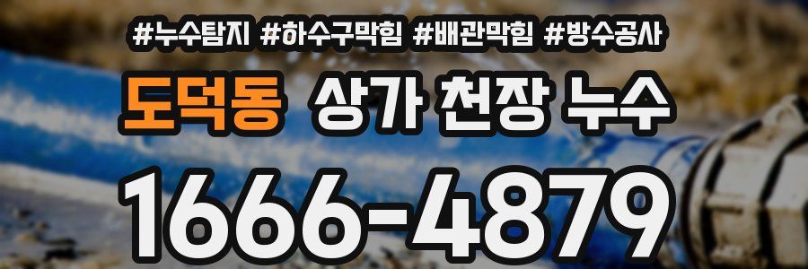 도덕동 상가 천장 누수