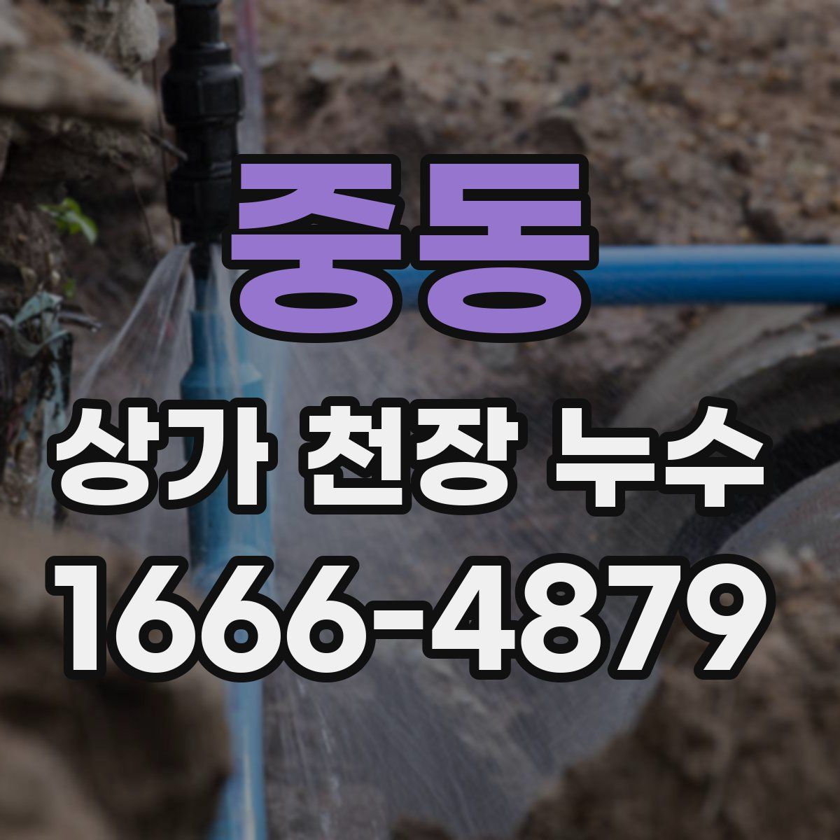 중동 상가 천장 누수