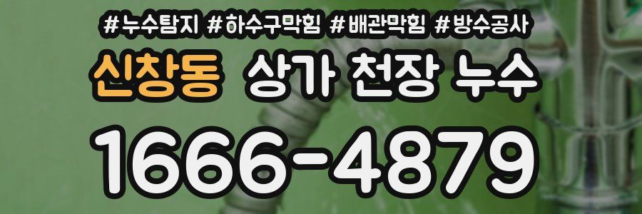 신창동 상가 천장 누수