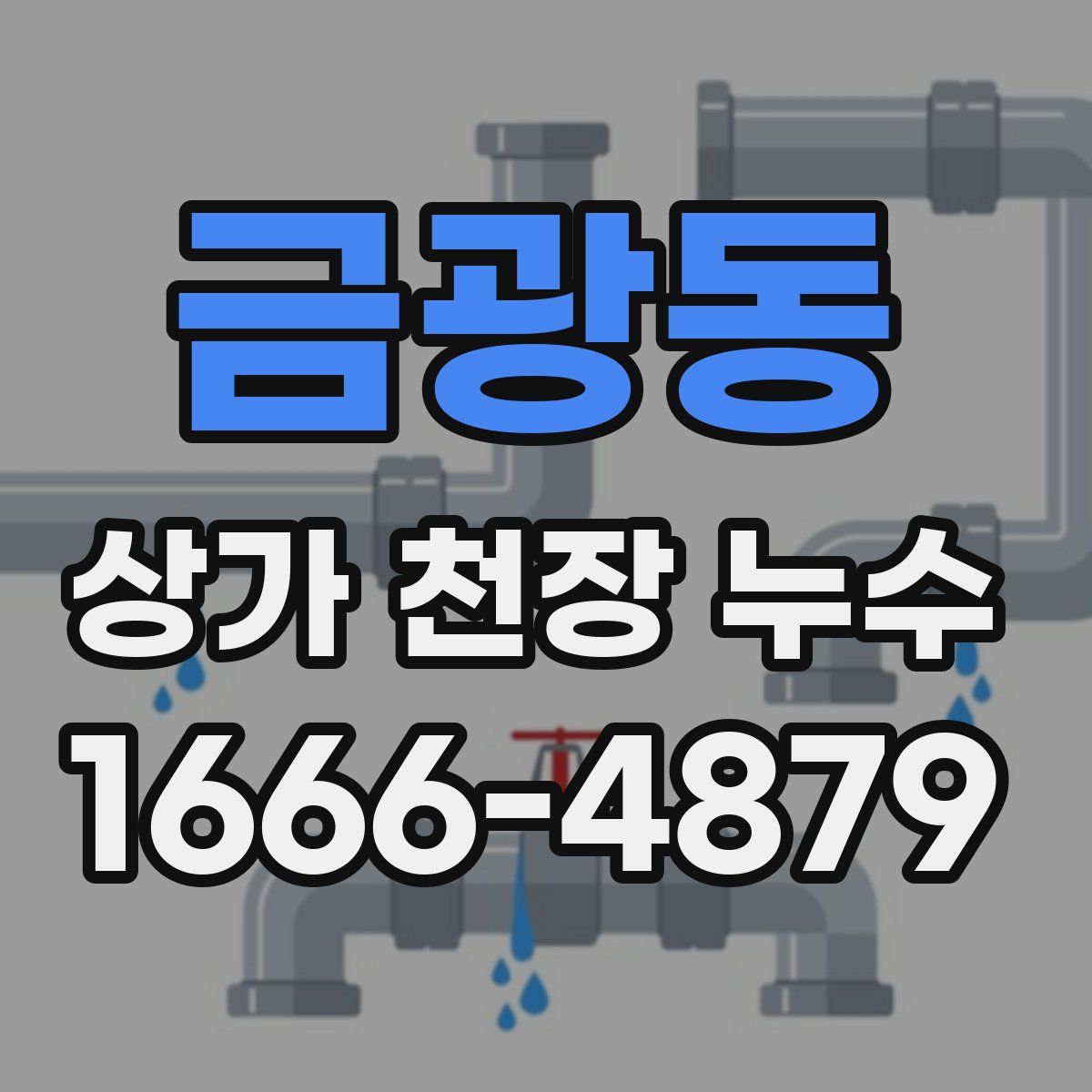 금광동 상가 천장 누수