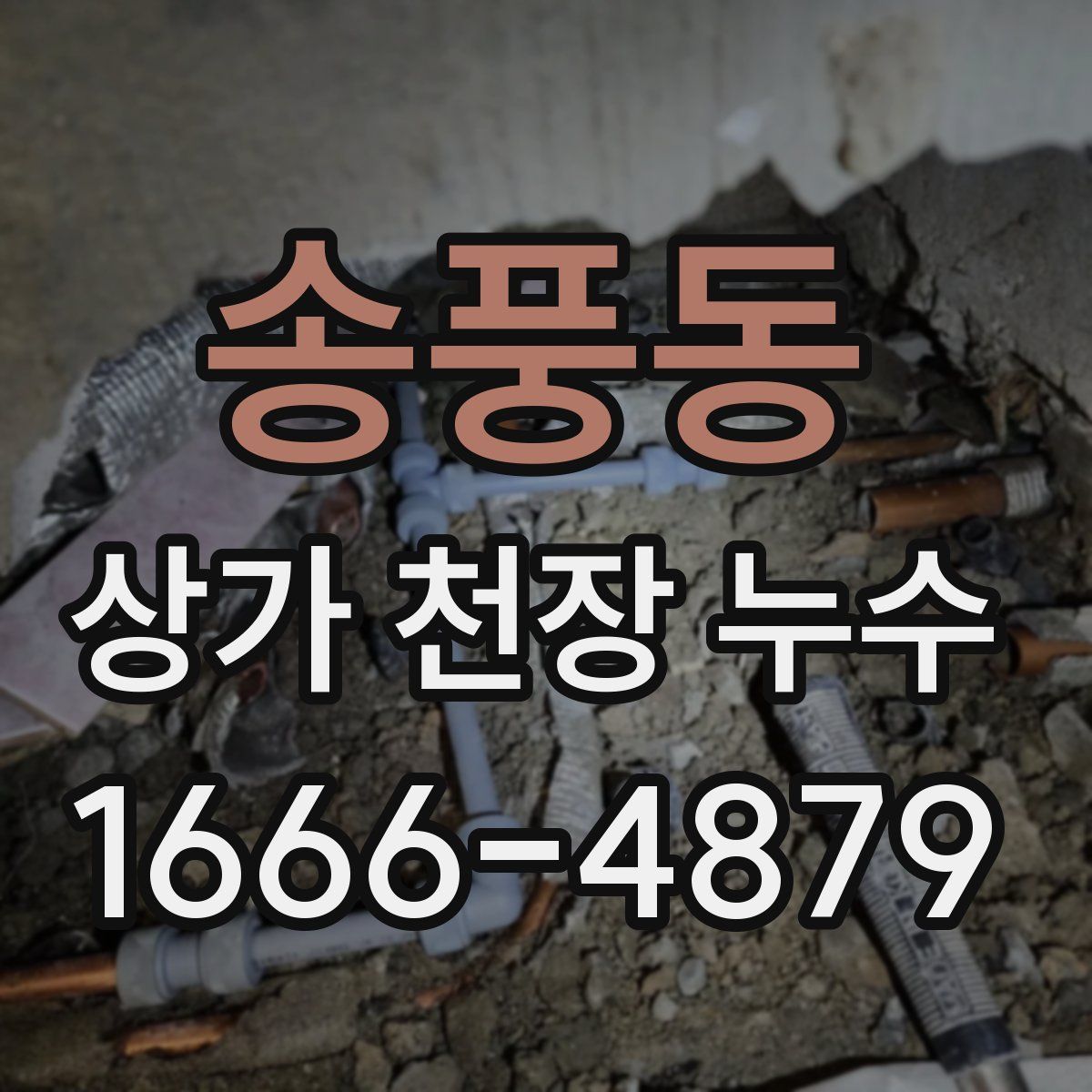 송풍동 상가 천장 누수