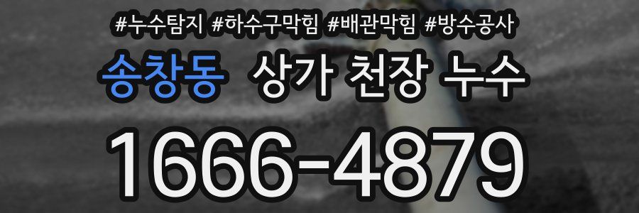 송창동 상가 천장 누수
