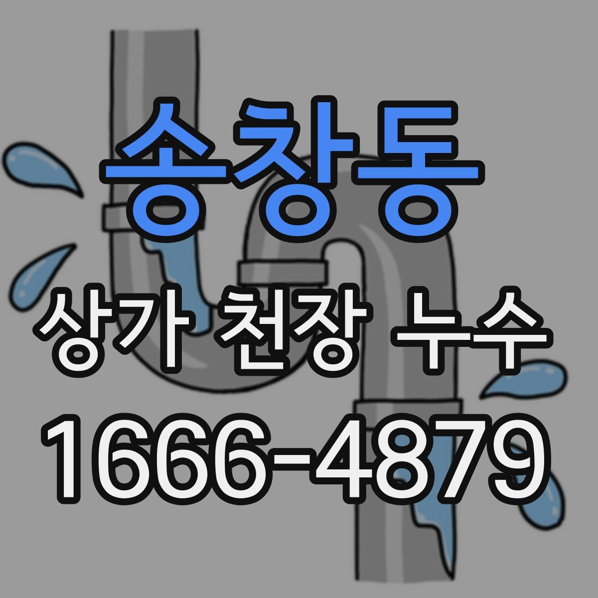 송창동 상가 천장 누수