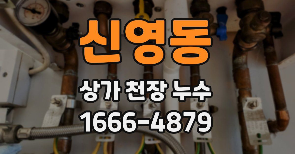 신영동 상가 천장 누수