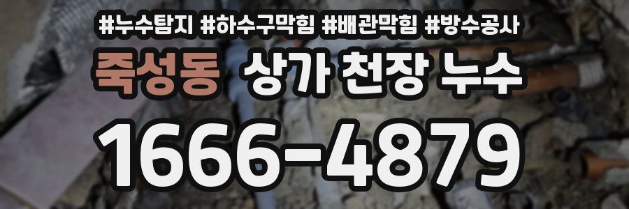 죽성동 상가 천장 누수