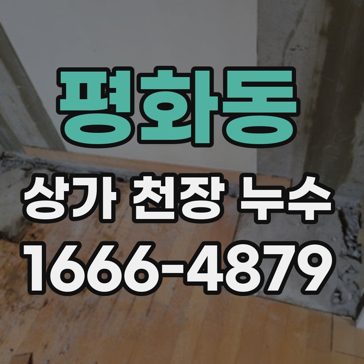 평화동 상가 천장 누수