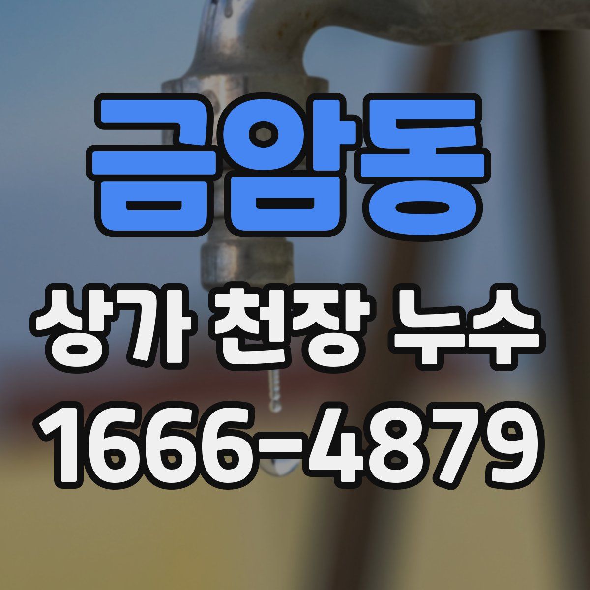 금암동 상가 천장 누수