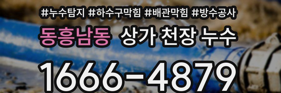 동흥남동 상가 천장 누수