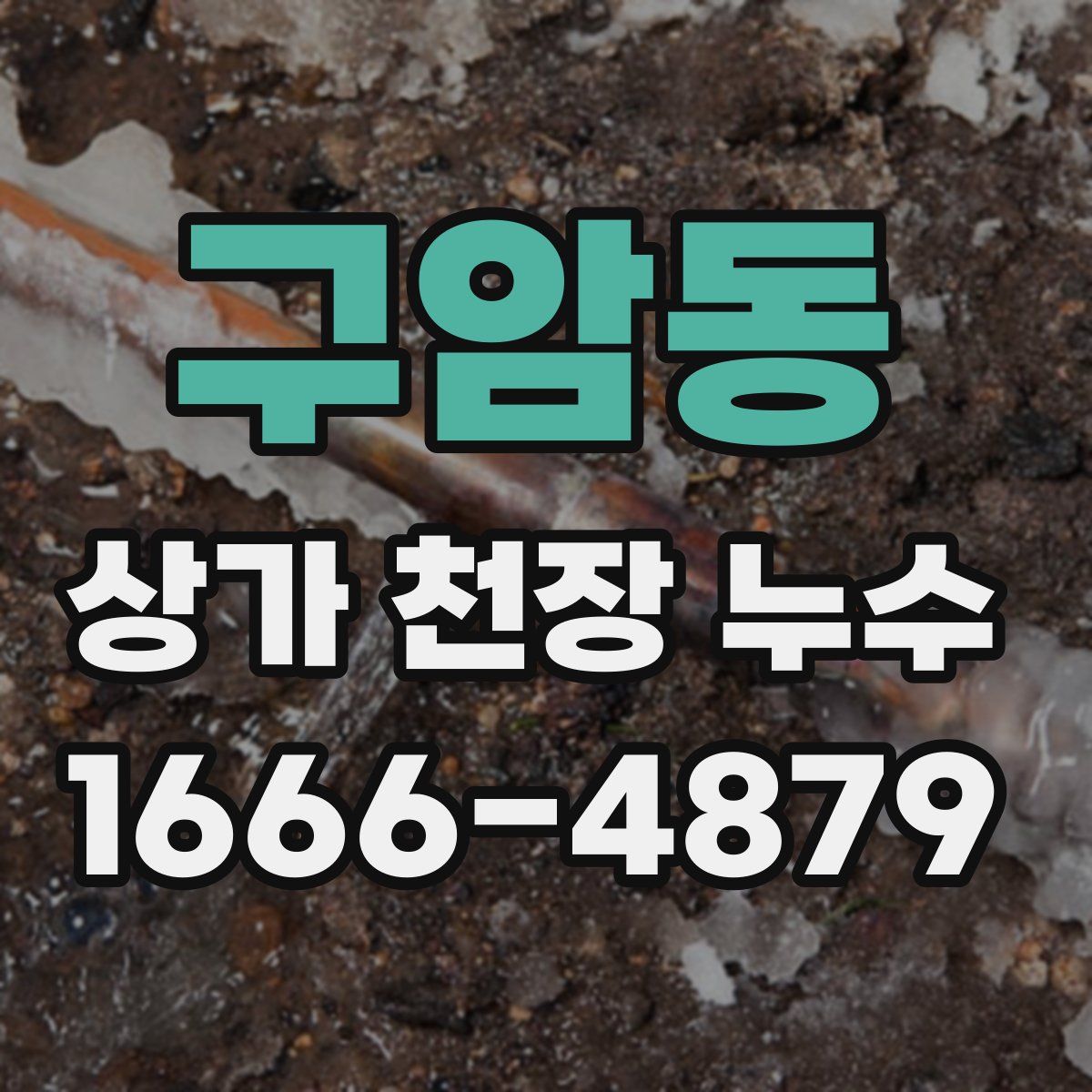 구암동 상가 천장 누수
