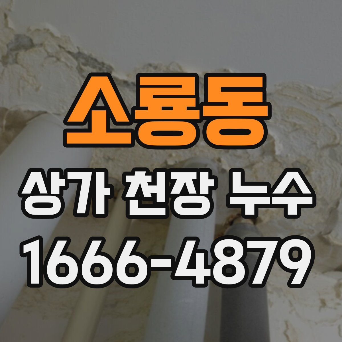 소룡동 상가 천장 누수