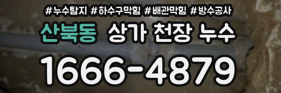 산북동 상가 천장 누수