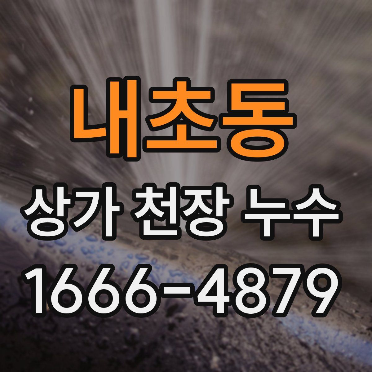내초동 상가 천장 누수