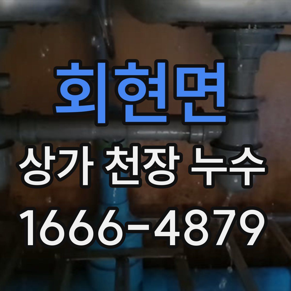 회현면 상가 천장 누수