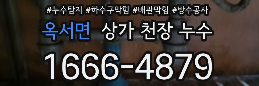 옥서면 상가 천장 누수