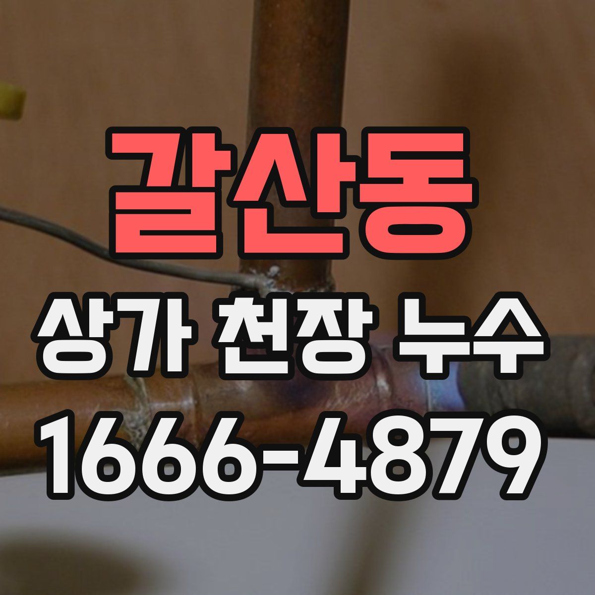 갈산동 상가 천장 누수