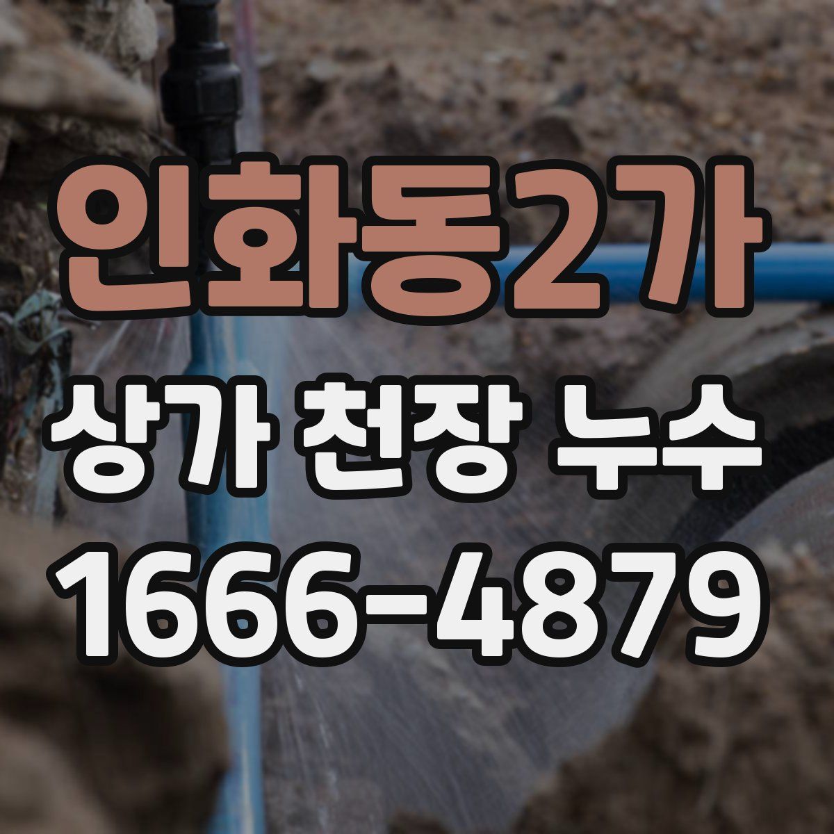 인화동2가 상가 천장 누수