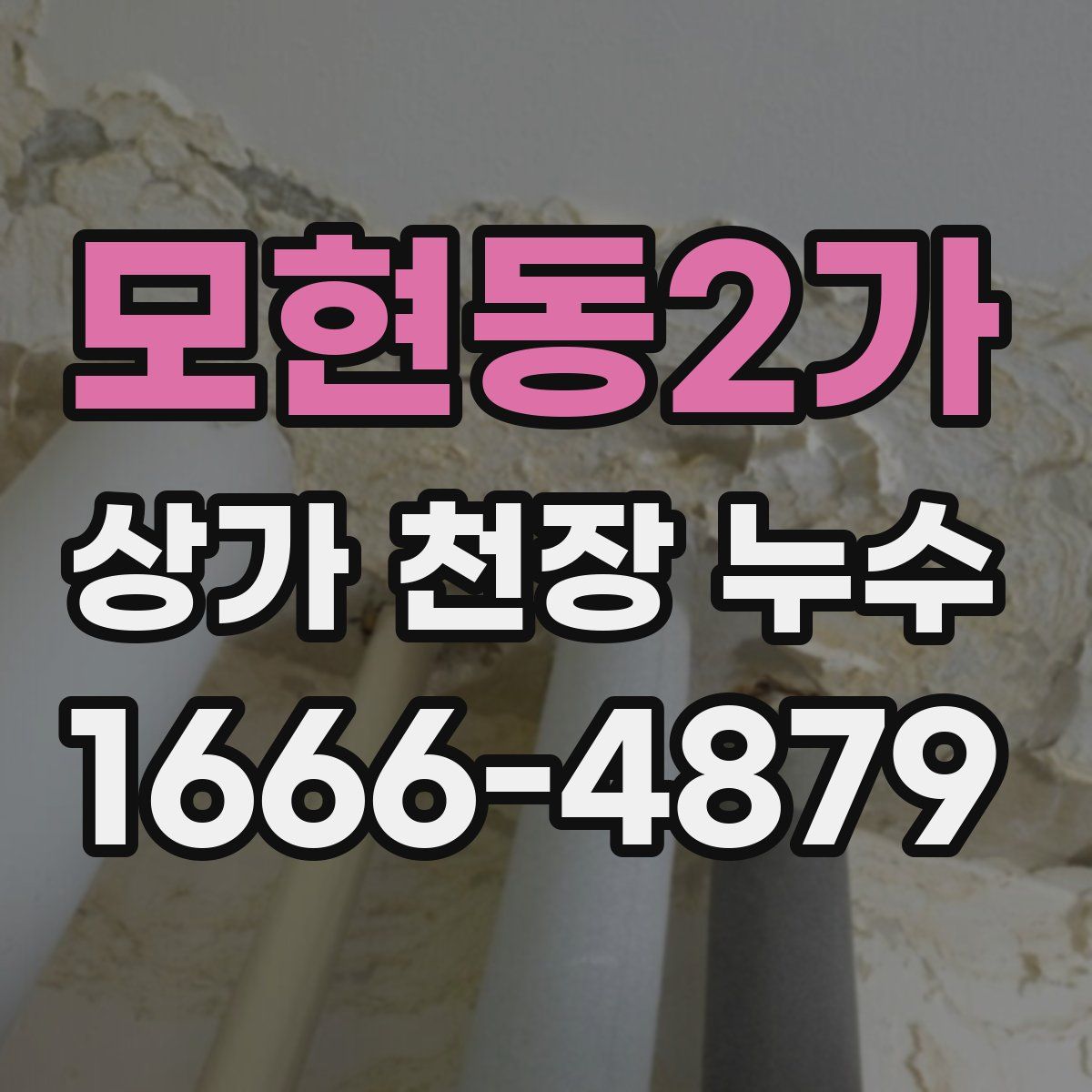 모현동2가 상가 천장 누수