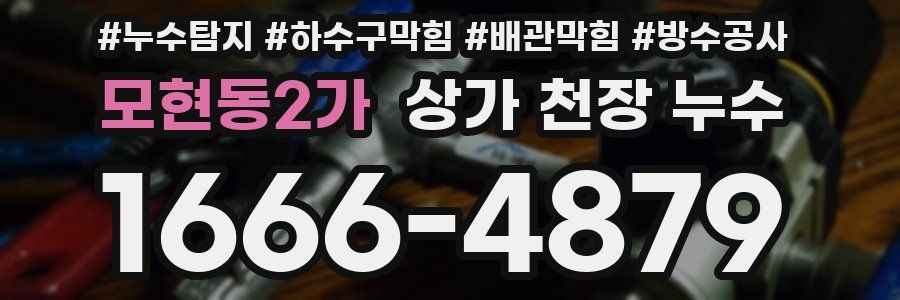 모현동2가 상가 천장 누수