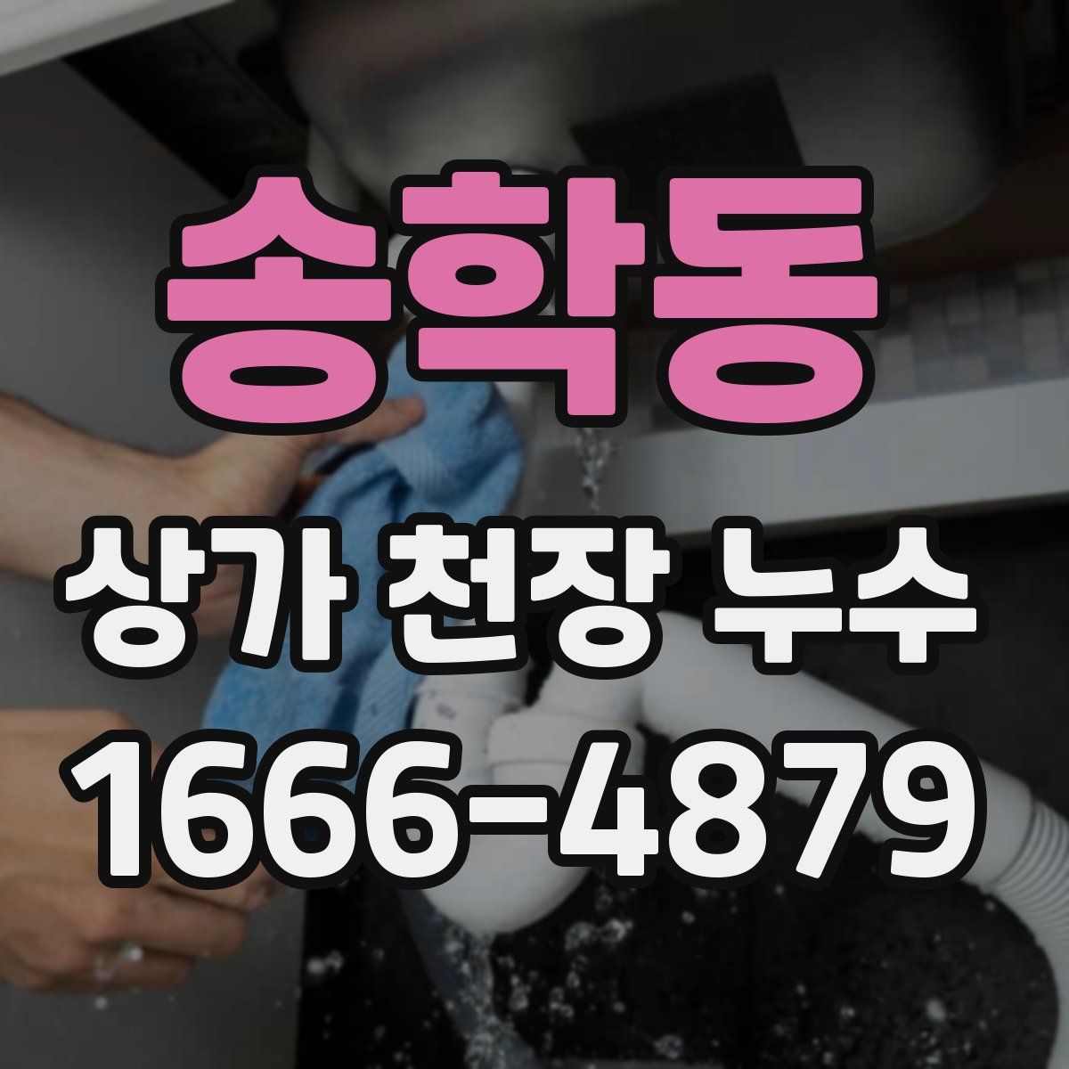 송학동 상가 천장 누수