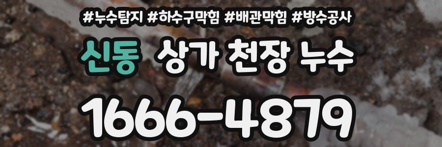 신동 상가 천장 누수