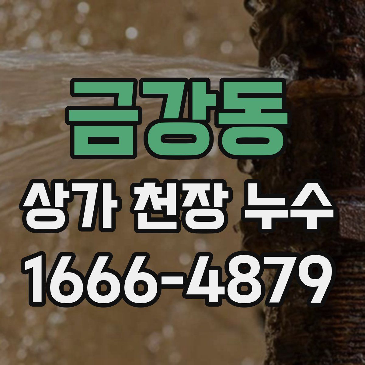 금강동 상가 천장 누수
