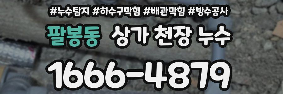 팔봉동 상가 천장 누수