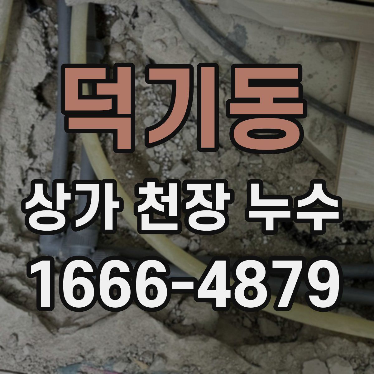 덕기동 상가 천장 누수